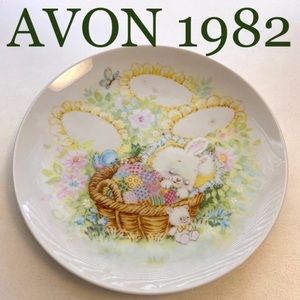 Avon 1982 Keepsake Personalize able sleeping bunny Collectible Plate